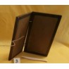 Tablette de cire double en noyer "CODICE" - Stylet Ivoire